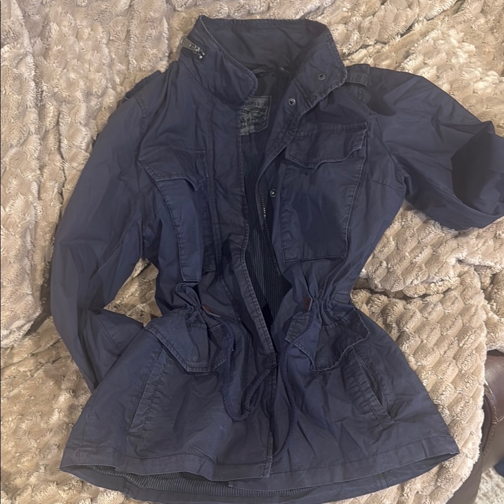 Levi's Blue Utility Jacket Lightweight Sporty Design